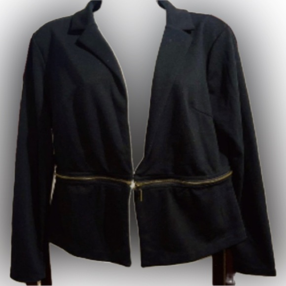 Mossimo Supply Co. Jackets & Blazers - Mossimo | Black jacket with zipper belt